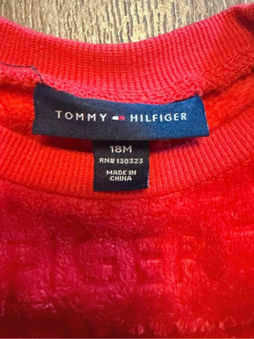 Tommy Hilfiger Red Crewneck Sweater
